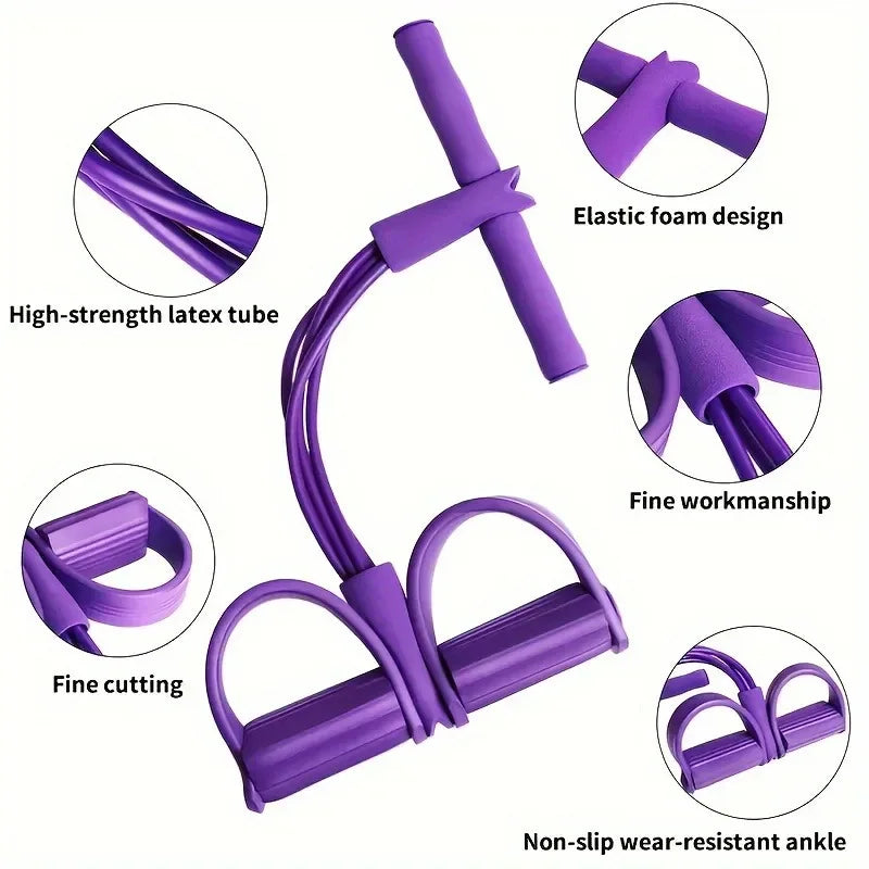 Elevate Your Fitness Routine with the 6-Tube Multi-Function Abdominal Trainer – Perfect for Sit-Ups, Toning, and Arm Strengthening!