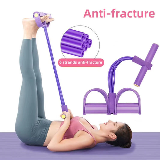 Elevate Your Fitness Routine with the 6-Tube Multi-Function Abdominal Trainer – Perfect for Sit-Ups, Toning, and Arm Strengthening!